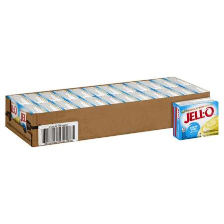 JELL-O Jell-O Sugar And Fat Free Banana Cream Instant Pudding .9 oz., PK24 10043000205546
